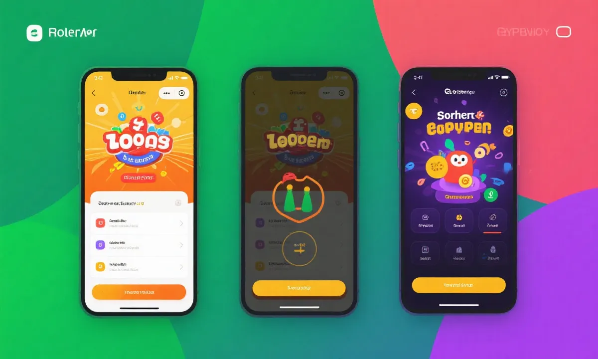 移动端应用界面示意图